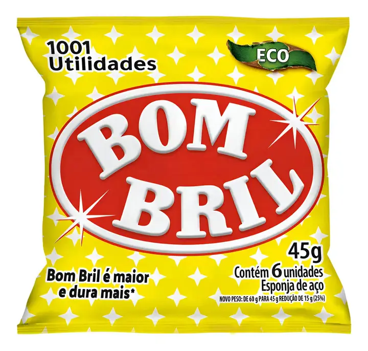 Esponja de Aço Bombril 6 unidades 45g